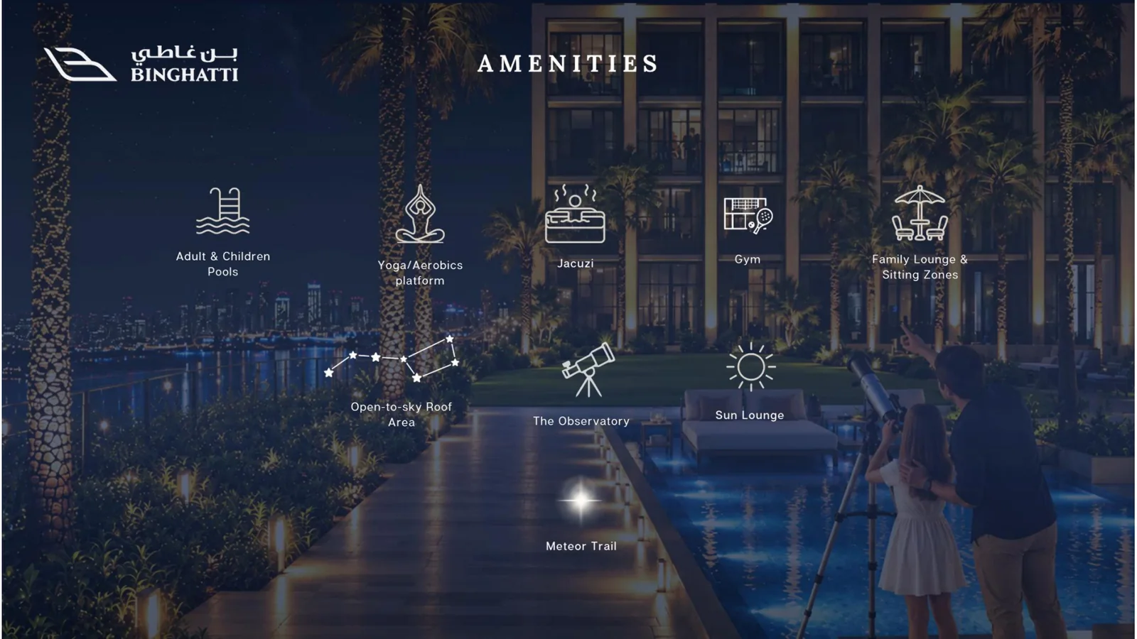 Binghatti Starfall at Al Jaddaf - Building Amenities & Views