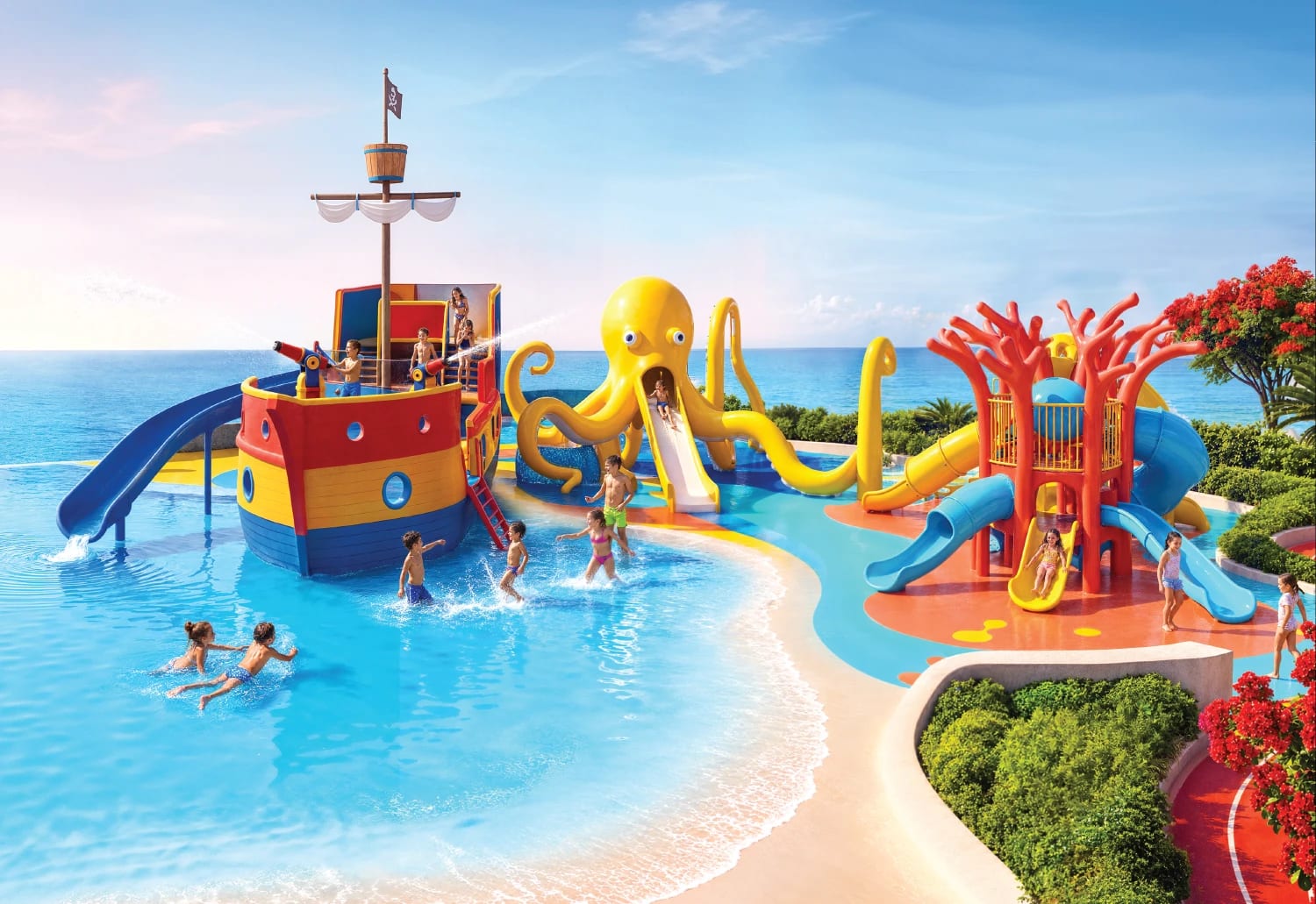 Kids Aqua Land water play area at Shahrukhz Residences